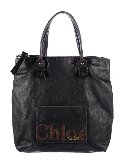 Chloé Eclipse Leather Tote Bag (pre